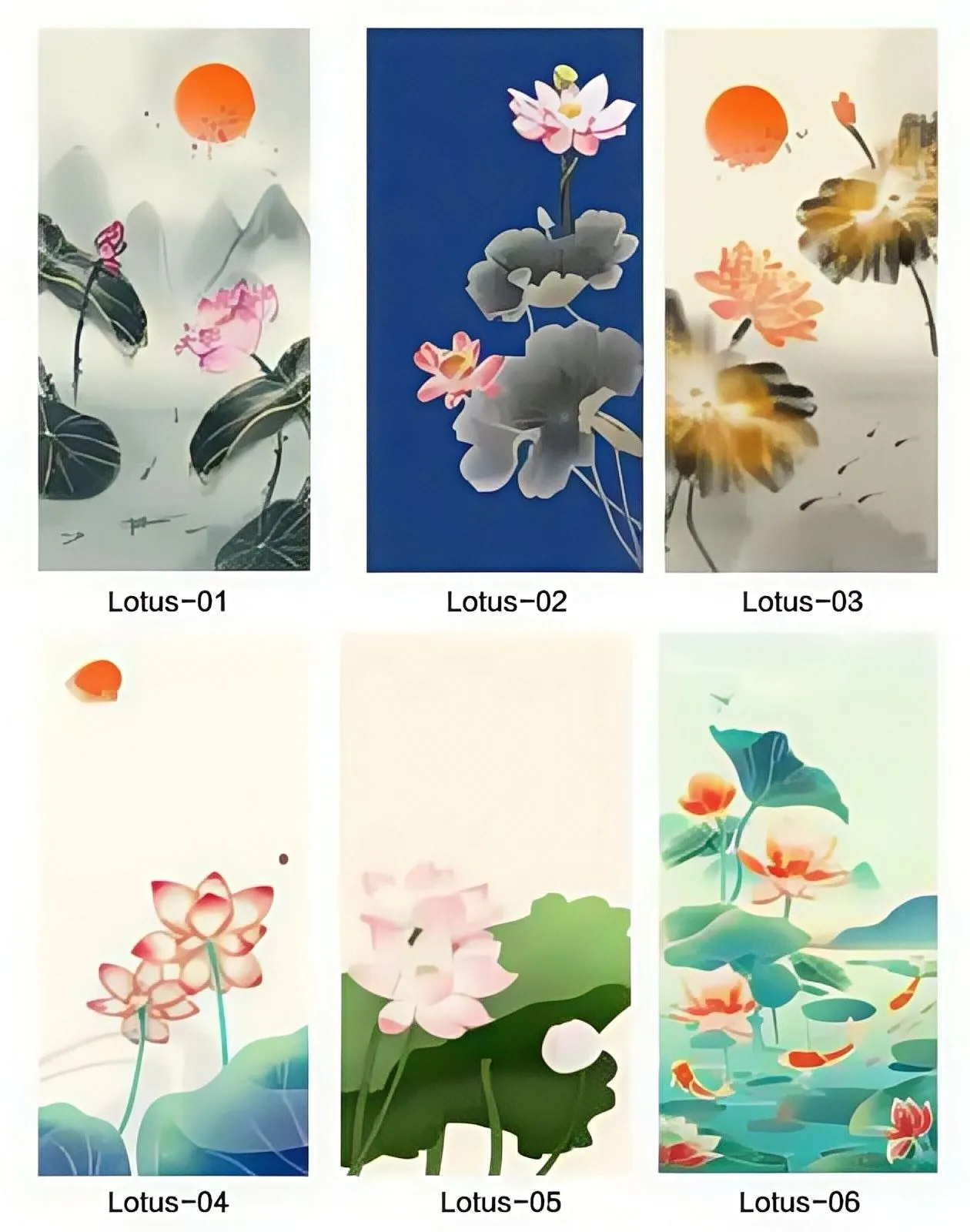 Light Backboard Lotus-01~06